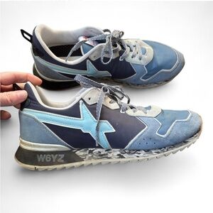 W6YZ Just Say Wizz Jet-M sneaker technical fabric & suede Mens 9.5/43